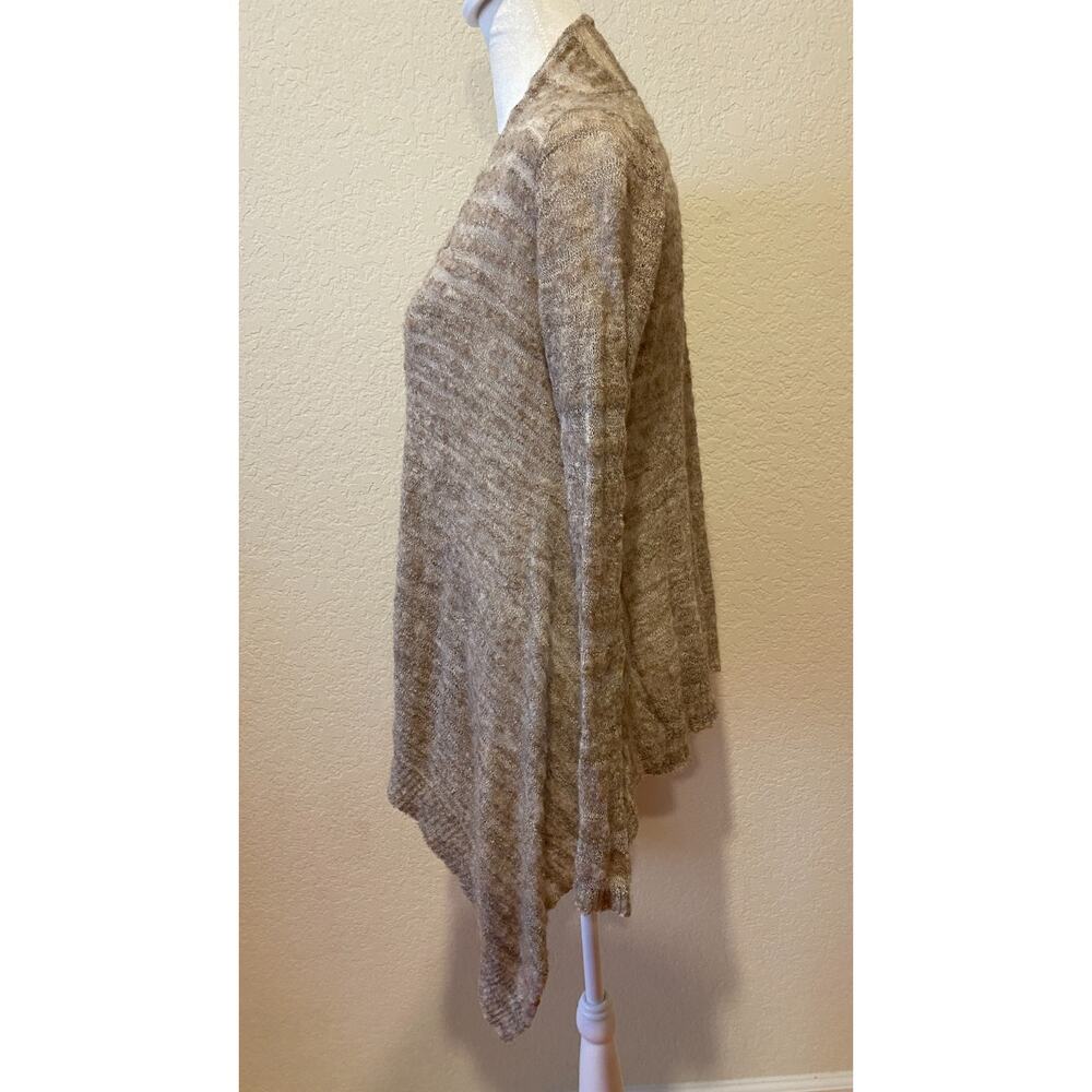 Eileen Fisher Open Cardigan‎ Beige Size MP Petite Alpaca Blend Closet Staple - Picture 3 of 8